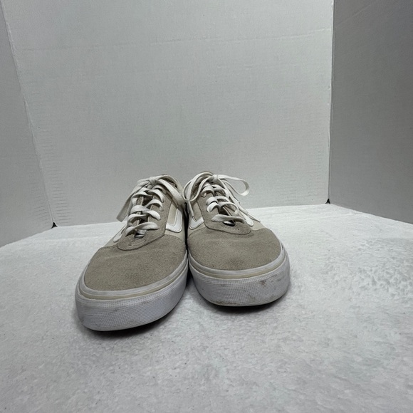 VANS Off The Wall Lace-Up Womens Sneakers Size 9.5 Style 721356 Off White/Cream - Picture 8 of 13